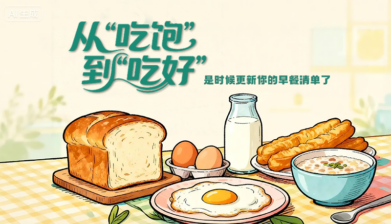 长图|从“吃饱”到“吃好” 是时候更新你的早餐清单了